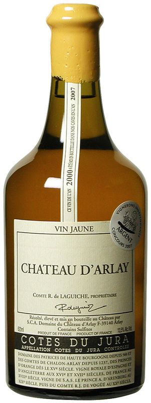 Bottle of Vin jaune from Château d'Arlay