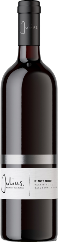 Bottle of Pinot Noir du Valais AOC from Vins&Vignobles Julius SA