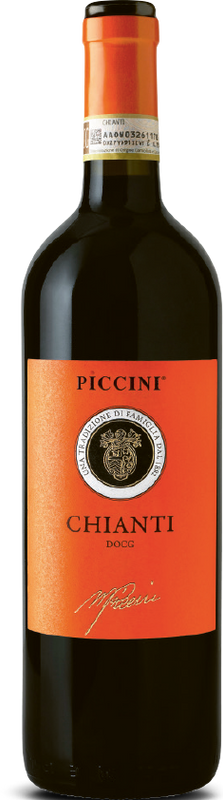 Bottle of Orange Label Chianti Classico DOCG from Tenute Piccini