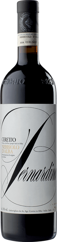 Bottiglia di Nebbiolo d'Alba DOC Bernardina di Azienda Vinicole Ceretto