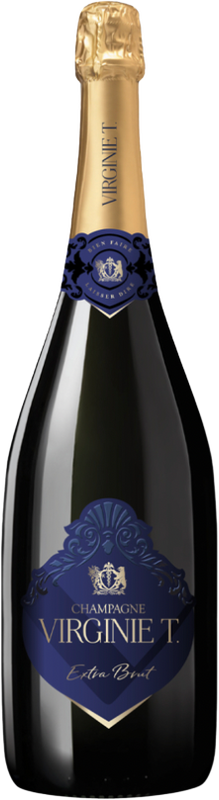 Bottiglia di Champagne Extra Brut AOC di Les Domaines Virginie