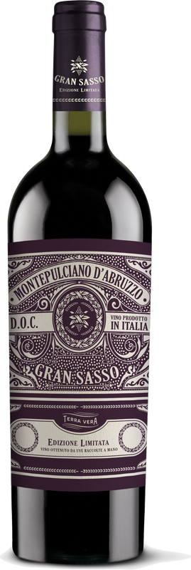 Bottiglia di Montepulciano d'Abruzzo Edizione Limitada DOC di Gran Sasso