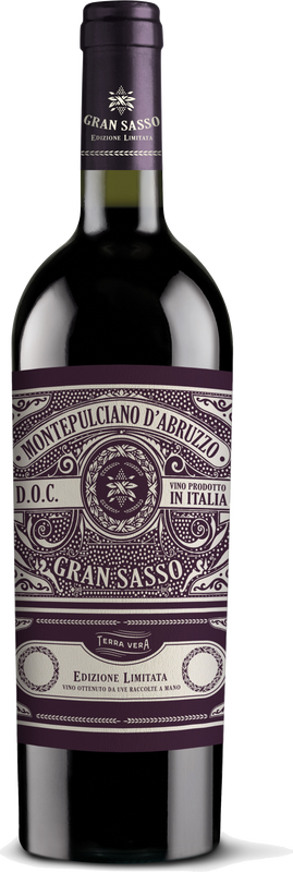 Bouteille de Montepulciano d'Abruzzo Edizione Limitada DOC de Gran Sasso