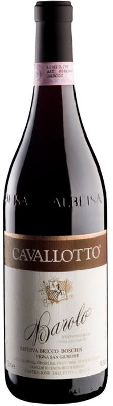 Bottle of BAROLO DOCG riserva San Giuseppe from Cavallotto B. Boschis