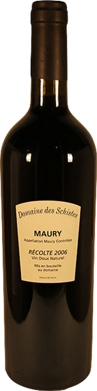Bottle of Maury AOC from Domaine des Schistes
