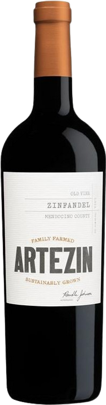 Bottle of Artezin Zinfandel from The Hess Collection Winery