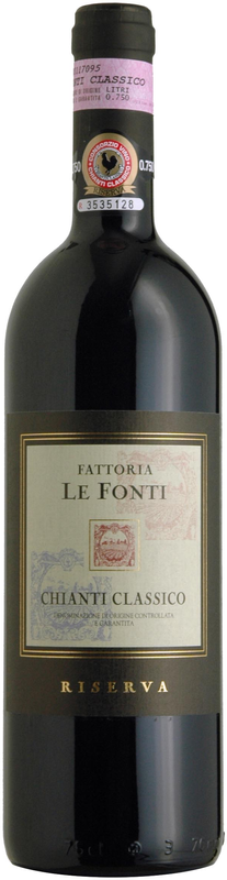 Bottle of Chianti Classico DOCG Riserva from Fattoria Le Fonti