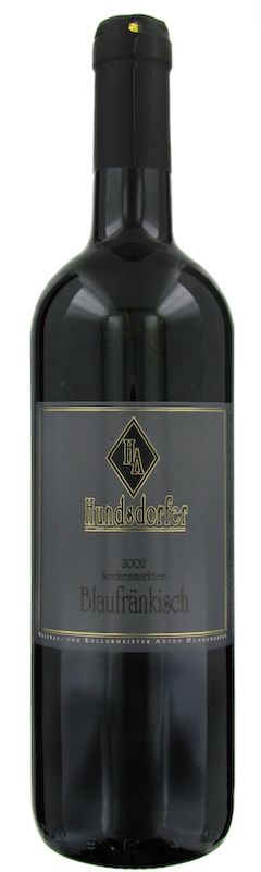Bottle of Hundsdorfer Blaufrankisch Barrique from Hundsdorfer