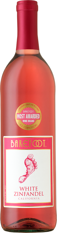 Bottiglia di White Zinfandel di Barefoot