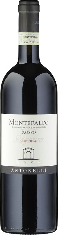 Bouteille de Montefalco rosso DOC Riserva de Antonelli