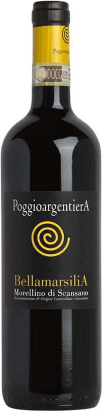 Flasche Morellino di Scansano DOCG Bellamarsilia BIO von Poggio Argentiera