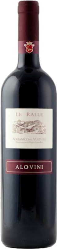 Bottiglia di Le Ralle Aglianico del Vulture DOC Alovini di Alovini