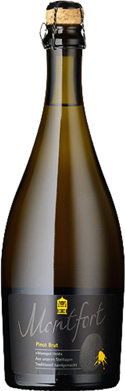 Flasche Monfort Pinot Brut Sekt von Weingut Disibodenberg