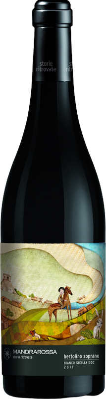 Bottiglia di Bertolino Soprano Bianco Sicilia DOC di Mandrarossa Winery