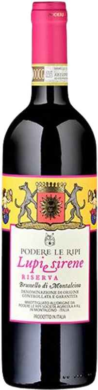 Bottle of Brunello di Montalcino Lupi & Sirene Reserva from Podere le Ripi