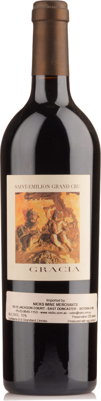 Bottle of Gracia Saint-Emilion Grand Cru from Château Gracia
