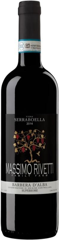 Bottiglia di Barbera d'Alba DOCG Serraboella di Massimo Rivetti