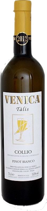 Bottle of Pinot Bianco Tàlis Collio DOC from Venica & Venica
