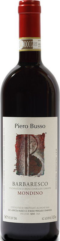 Bottle of Barbaresco DOCG Mondino from Piero Busso