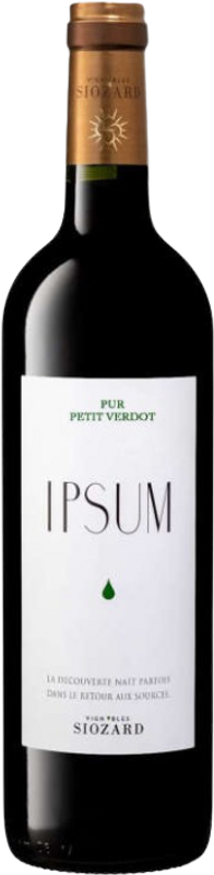 Bottiglia di Ipsum Petit Verdot AOC Bordeaux di David & Laurent Siozard