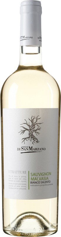 Bottle of I Tratturi Sauvignon / Malvasia Bianco del Salento IGP from Cantine San Marzano