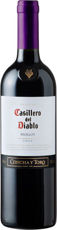 Bottle of Merlot Casillero del Diablo from Concha y Toro
