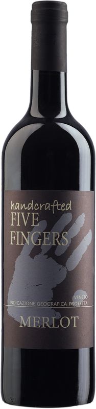 Flasche Merlot del Veneto IGP von Five Fingers