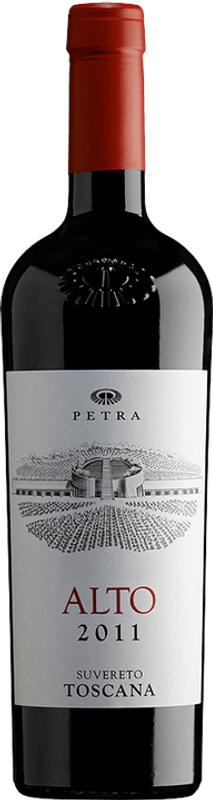 Bouteille de Alto Sangiovese Rosso Toscana IGT de Petra