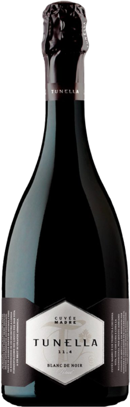 Bottiglia di Cuvée Madre Blanc de Noir Brut di La Tunella