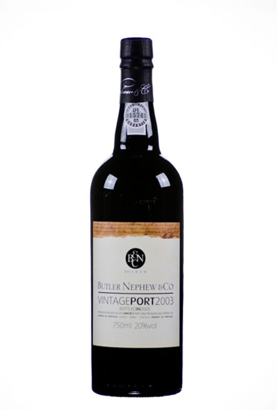 Flasche Port Vintage Port 2003 von Butler Nephew & Co