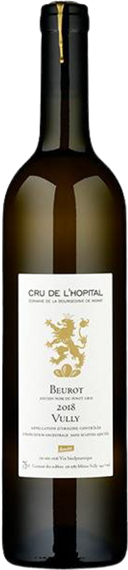 Bottiglia di Pinot Gris Beurot Sans Soufre Vully AOC di Cave de l'Hôpital