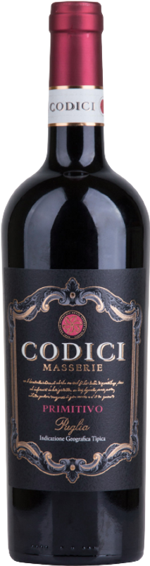 Bottle of Masserie Primitivo Puglia IGT from Codici