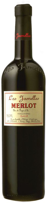 Bouteille de Merlot Vin de Pays d'Oc de Les Jamelles