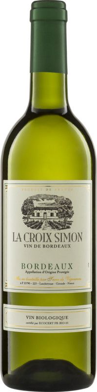 Bottle of Bordeaux Blanc AOC from Château La Croix Simon