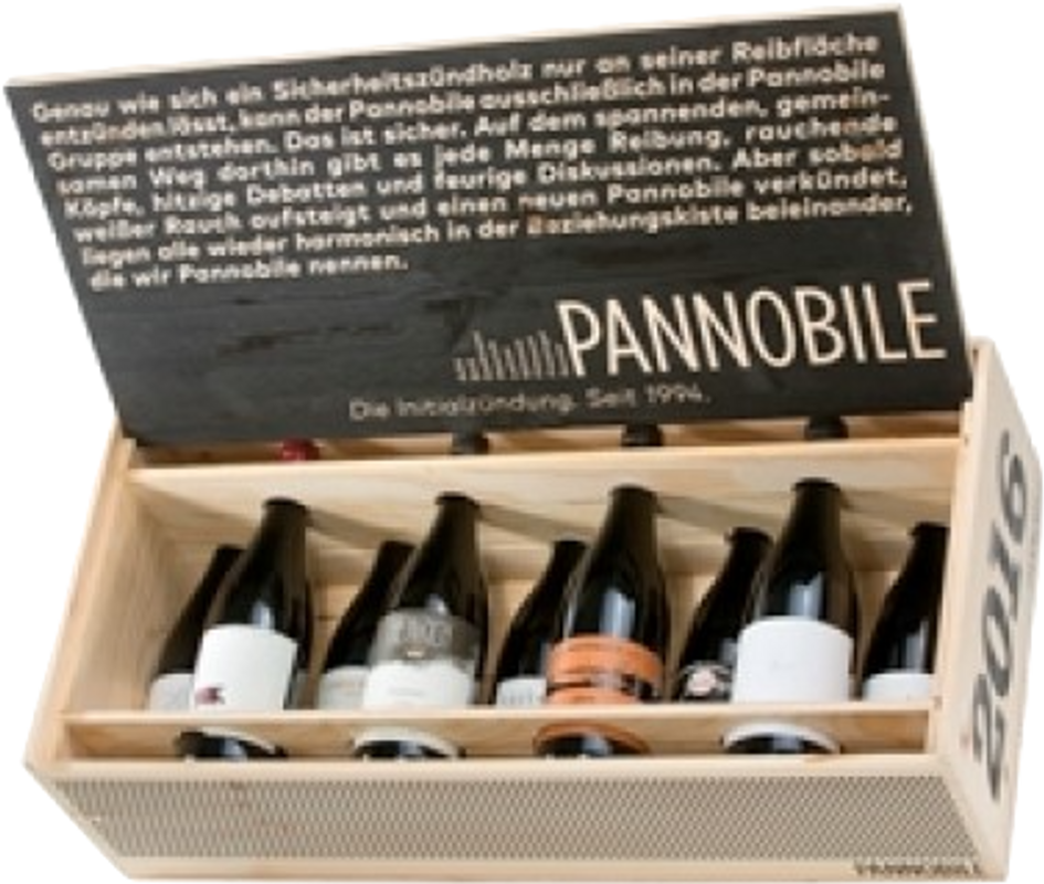 Bottiglia di 9 verschiedene Pannobile-Weine di Weingut Pannobile