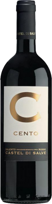 Bottle of Cento Su Cento Primitivo Salento IGT from Castel di Salve