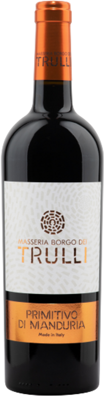 Flasche Primitivo di Manduria DOP von Masseria Borgo dei Trulli