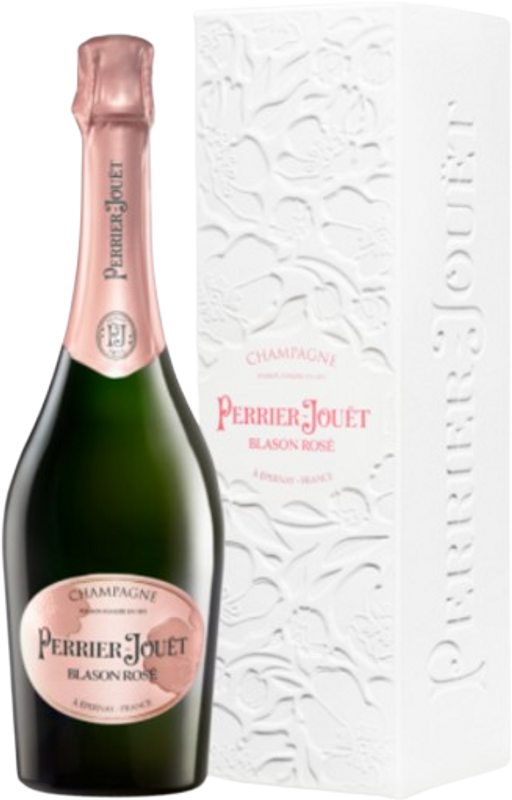 Flasche Champagne Blason Rose von Perrier-Jouët