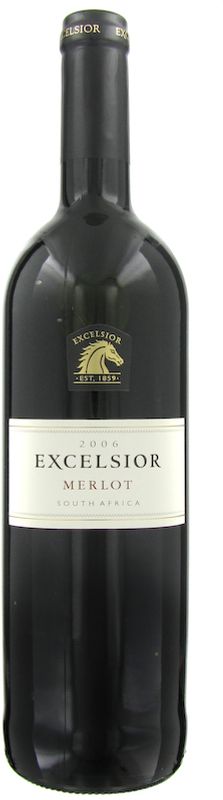 Bottle of Merlot Robertson WO from Excelsior Wine Estate