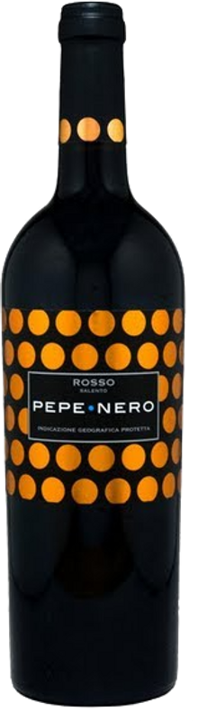 Bottle of Rosso Pepe Nero Salento IGP from Cigno Moro