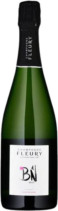 Bottiglia di Champagne Blanc de Noirs Brut AOC di Fleury