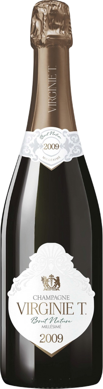 Bottiglia di Brut Nature Millésimé Champagne AOC di Les Domaines Virginie