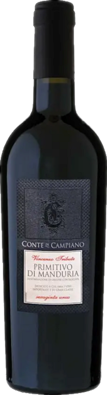 Bottiglia di Primitivo di Manduria di Conte di Campiano