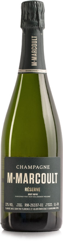 Bottiglia di Champagne Brut Réserve di M. Marcoult