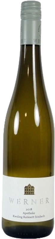 Bottle of Riesling Apotheke Kabinett feinherb QmP from Weingut Werner