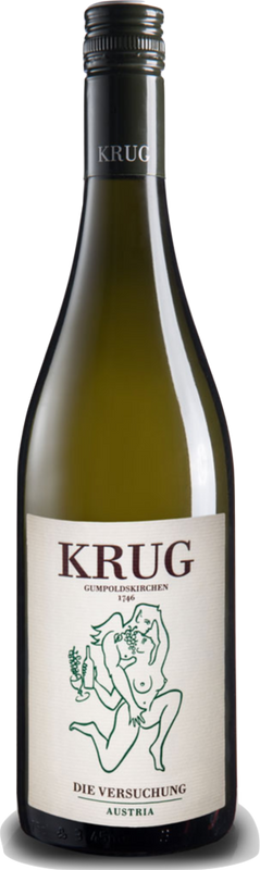 Bottiglia di Die Versuchung Weiss di Weingut Krug