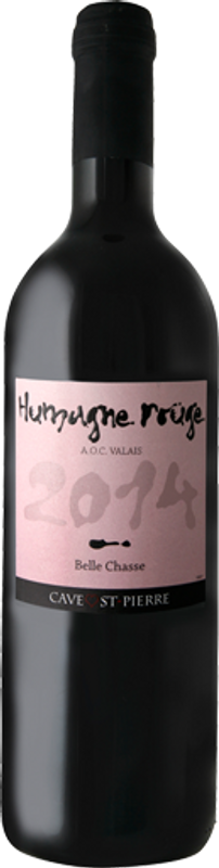 Bottiglia di Belle Chasse Humagne Rouge du Valais AOC di Saint-Pierre