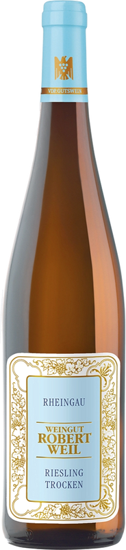 Bottiglia di Kiedricher Riesling Rheingau Qualitätswein trocken di Robert Weil