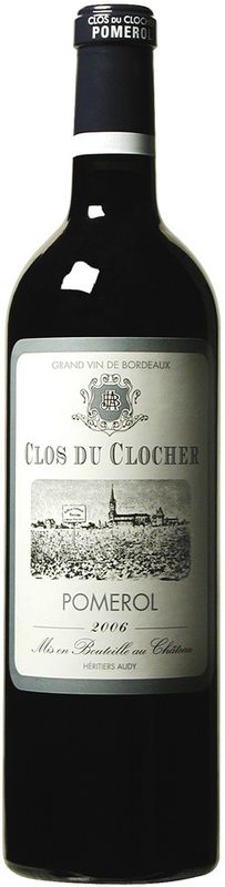 Bouteille de Pomerol AC de Clos Clocher