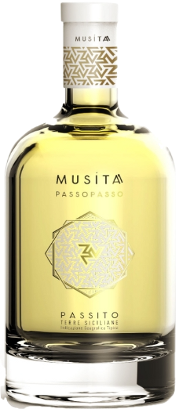 Flasche Passopasso Zibibbo Passito IGT von Musita